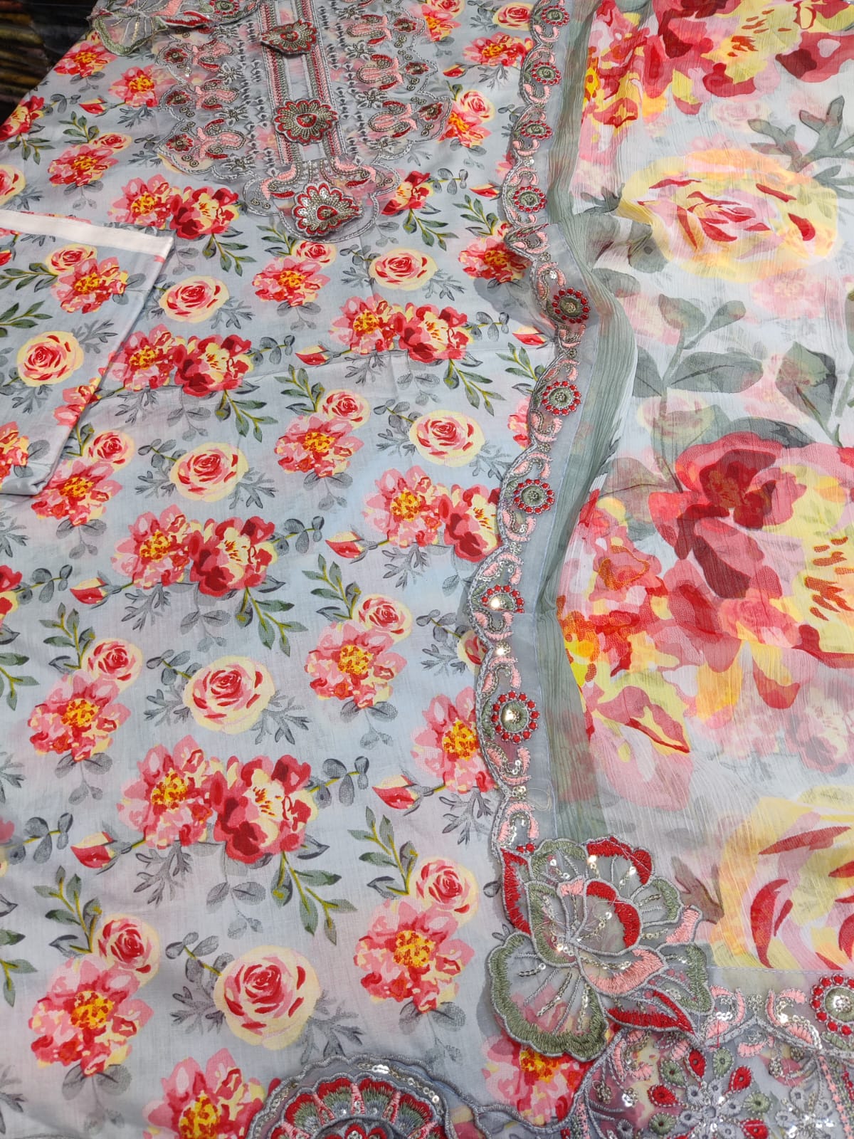 3D daman embroidery