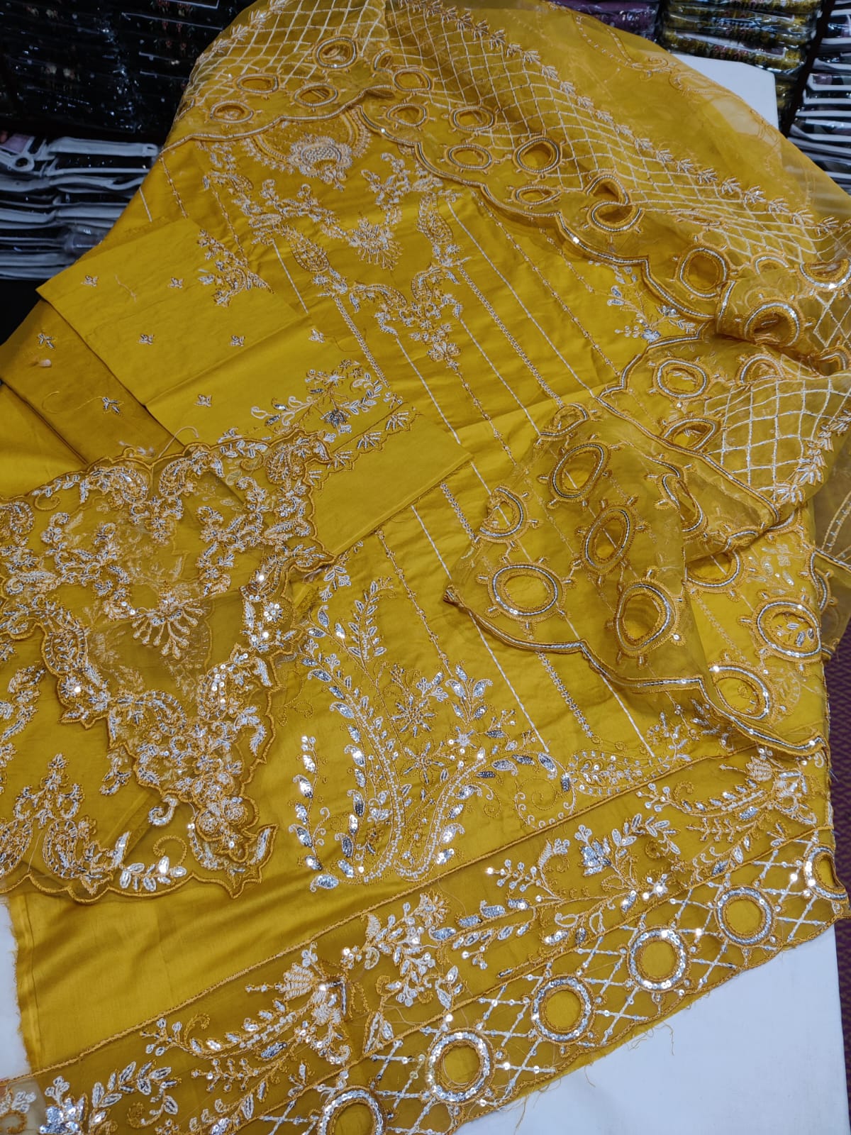 Danish Cloth K.A Musrtad in new style, showcasing the textured fabric and modern design of this stylish garment.