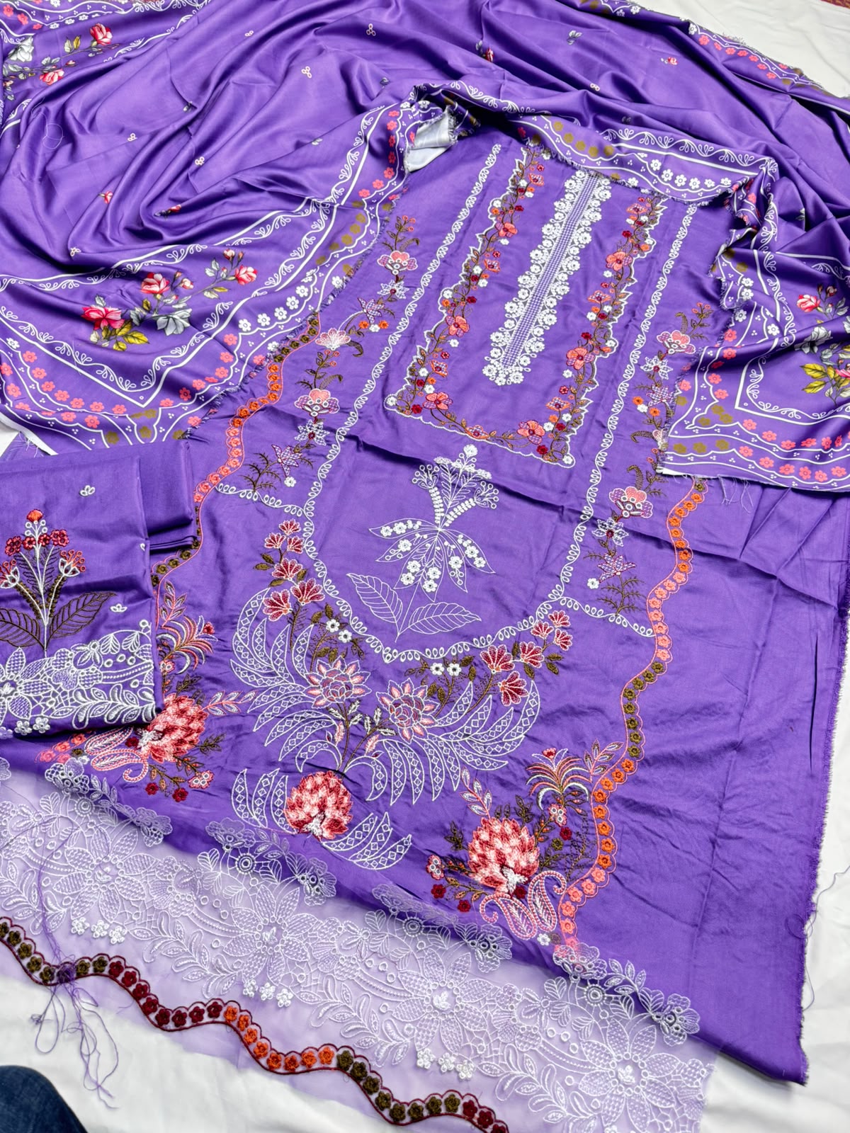 ANEELA'S DHANAK PURPLE