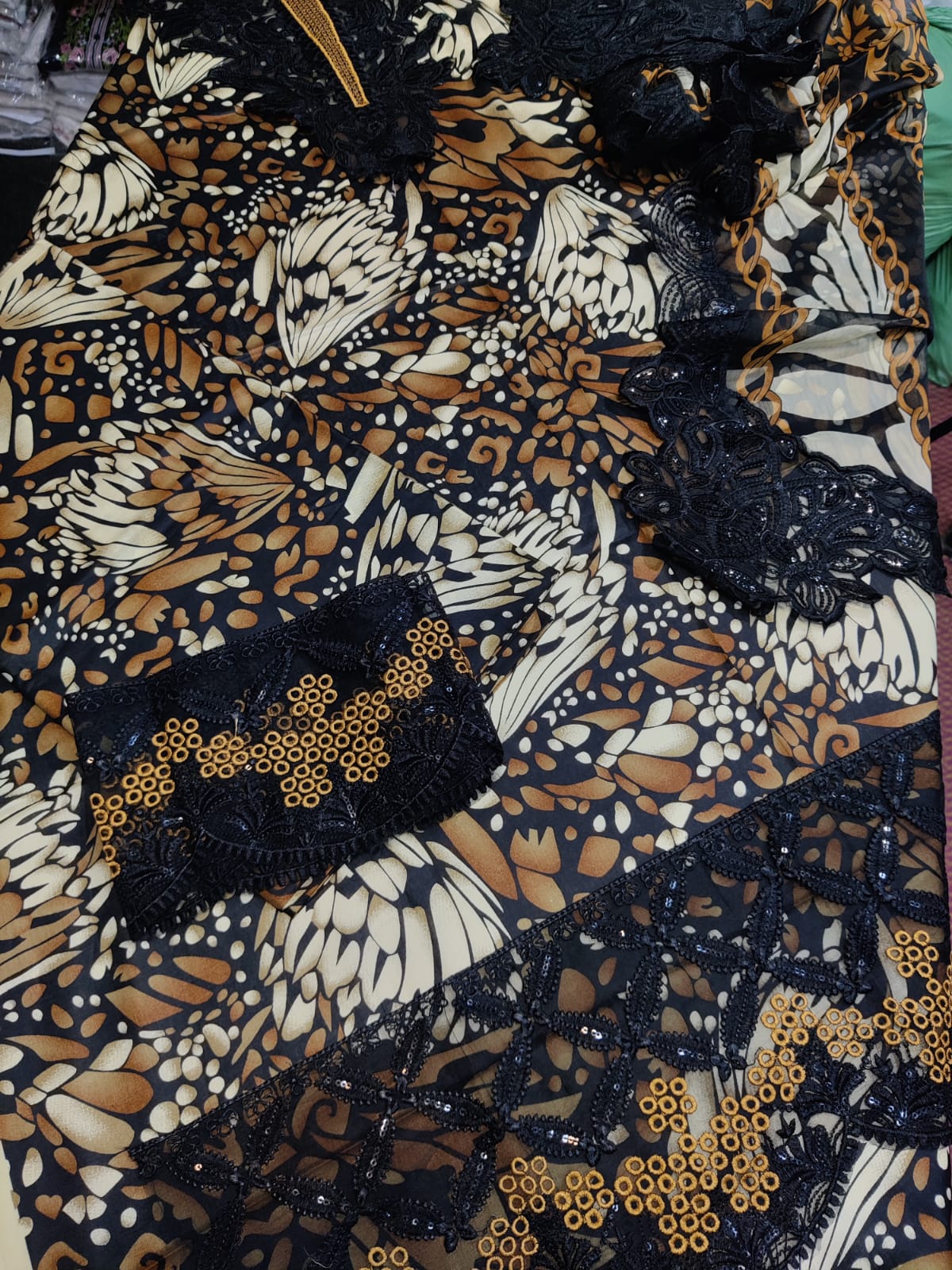 Danish Cloth Maria.b butterfly tiger new fashion print on fabric featuring butterfly and tiger design
